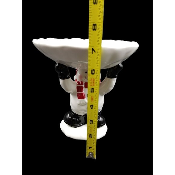 Ceramic Snowman Candy Or Soap Dish Holder Holiday Decor - Picture 15 of 16